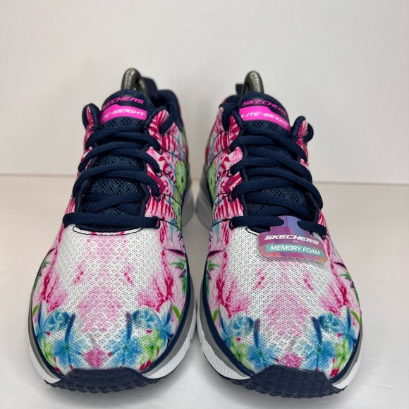 Skechers Fashion-Fit Spring Essential Navy/Multi Floral 12708/NVMT Sz 8M NWT! - Picture 3 of 16